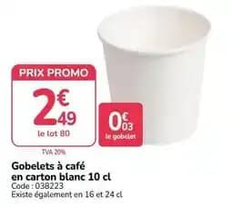 Gobelets à café