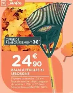 Leborgne Balai à Feuilles Xl