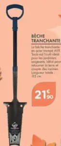 Teracile beche tranchante