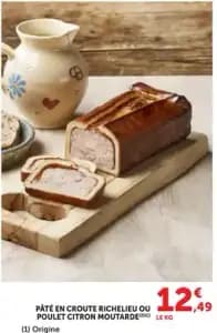 Pâté en croute richelieu ou poulet citron moutarde