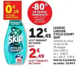 SKIP Lessive liquide Cycle court