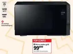 TOP CONFO Micro-ondes grill
