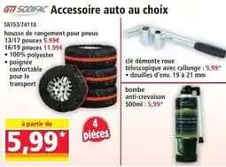 SODIFAC housse de rangement pour pneus
