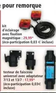 Kit d'éclairage avec fixation magnétique