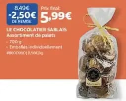 LE CHOCOLATIER SABLAISSortiment de palets