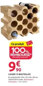 Casier 15 bouteilles