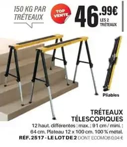Tréteaux télescopiques