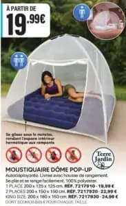 Moustiquaire dome pop-up
