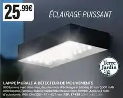 Terre Jardin Lampe murale à détecteur de mouvements