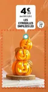 Les Citrouilles Empilées Led