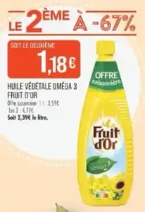 Fruit d'Or Huile végétale Oméga 3