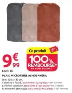 ATMOSPHERA Plaid microfibre