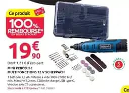Scheppach Mini perceuse multifonctions 12 V
