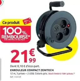 ZENITECH Enrouleur compact