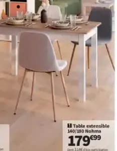 Nohma Table extensible 140/180