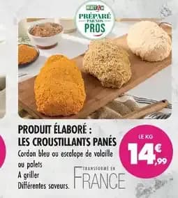 Match produit élaboré : les croustillants panés