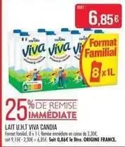 Candia - lait u.h.t viva