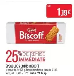 Lotus speculoos biscoff
