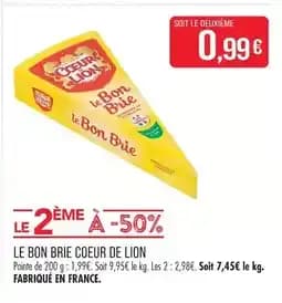 Coeur de lion le bon brie