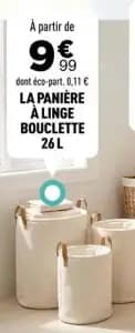 La panière à linge bouclette
