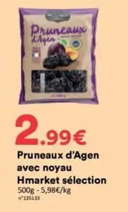 Hmarket Pruneaux d'Agen avec noyau sélection