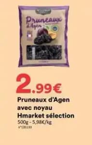Pruneaux d'agen avec noyau