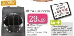 Facile - chauffage électrique soufflant