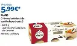 Rians - crèmes brûlées à la vanille bourbon