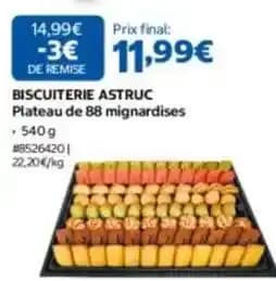 Astruc - biscuiterie plateau de 88 mignardises