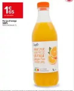 SIMPL Pur jus d'orange