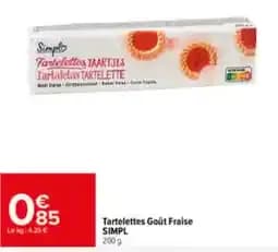 SIMPL Tartelettes Goût Fraise