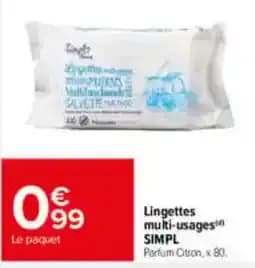 SIMPL Lingettes multi-usages