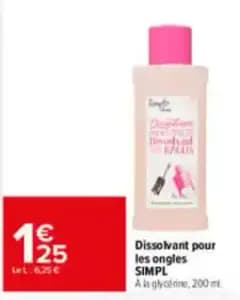 SIMPL Dissolvant pour les ongles