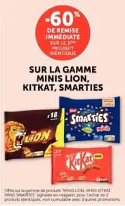 Nestle minis lion kitkat, smarties