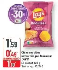 Lay's Chips ondulées saveur croque-monsieur