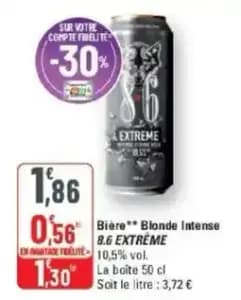 8.6 Extreme biere blonde intense
