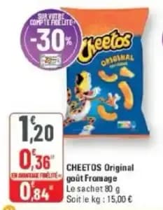 Cheetos Original gout fromage
