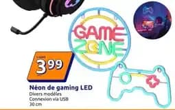 Néon de gaming LED