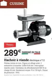 Reber Hachoir à viande électrique n°12