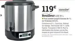 Kitchenchef professional bouilleur lcd