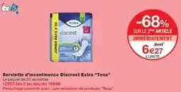 Tena discreet serviette d'incontinence discreet extra