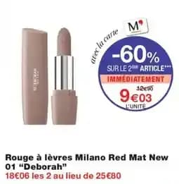 Milano Red Mat New Rouge à lèvres