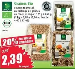 BIO SONNE Graines Bio