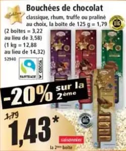 Goldena Bouchées de chocolat