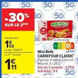 Carrefour Classic' Mini Rolls