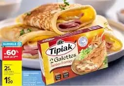 Tipiak 2 Galettes Jambon Fromage