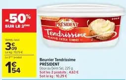 PRÉSIDENT Beurrer Tendrissime