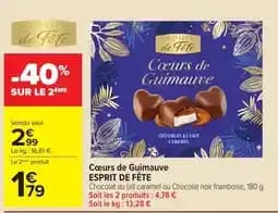 ESPRIT DE FÊTE Cœurs de Guimauve