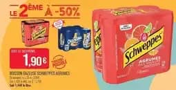 Schweppes boisson gazeuse agrumes