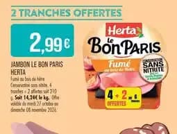 Herta jambon le bon paris